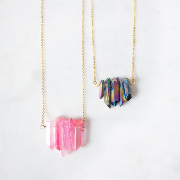 Ooh La Lou Jewelry - Wholesale Crystal Point Necklace Pack